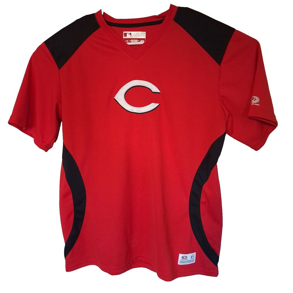 Vintage True Fan Cincinnati Reds MLB Baseball Jersey, Red Size L